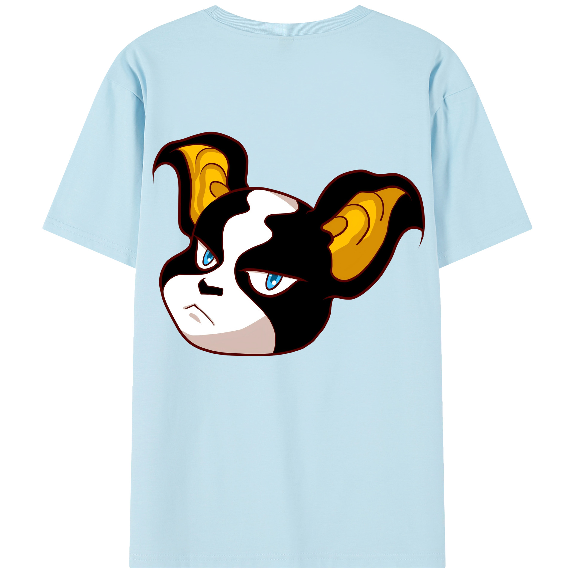 （画像用） ジョジョの奇妙な冒険 イギー JoJo's Bizarre Adventure Iggy 綿100％半袖Tシャツ（背面プリント）